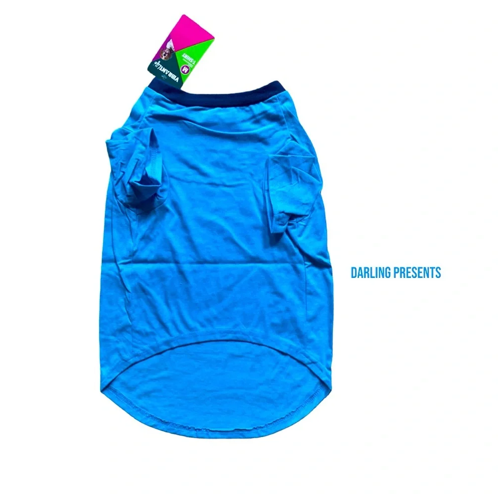 Vibrant Life  ‘Are You Pho Real?’ Dog Tee Shirt Color Blue Size M